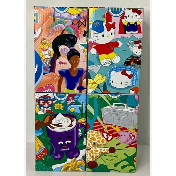 McDonald's 2024 Collectors Glasses / Cups Set Of 4 Nostalgic Ty,Hello Kitty etc. - Picture 5 of 16